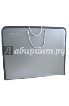Папка для бумаг А3 с ручками, серая (255004-11) Папка для бумаг А3 с ручками, серая (255004-11)