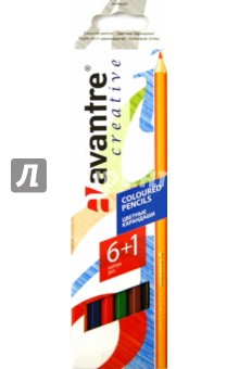 Карандаши цветные шестигранные "Avantre Creative", 6 цветов+1 (AV-PNC07) Карандаши цветные шестигранные "Avantre Creative", 6 цветов+1 (AV-PNC07)