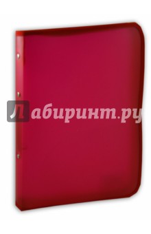 Папка на 2 кольцах, на молнии, А4, розовая (255011-20) Папка на 2 кольцах, на молнии, А4, розовая (255011-20)