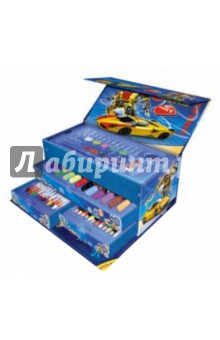 Подарочные набор для рисования "Роботы&Авто", 54 предмета (ПНР 002-5) Подарочные набор для рисования "Роботы&Авто", 54 предмета (ПНР 002-5)