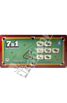 Игра настольная 7 в 1 (гольф, бильярд, боулинг, футбол, снукер, баскетбол и космич. бой) (Т52446) Игра настольная 7 в 1 (гольф, бильярд, боулинг, футбол, снукер, баскетбол и космич. бой) (Т52446)