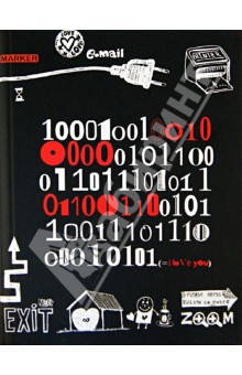 Тетрадь 100 листов "Двоичный код", клетка, на кольцах, А5+ (M-190512С) Тетрадь 100 листов "Двоичный код", клетка, на кольцах, А5+ (M-190512С)