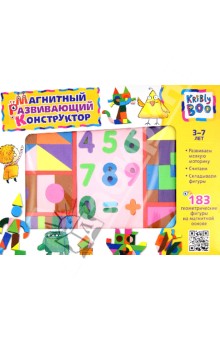 Магнитный развивающий конструктор, 183 детали (47085) Магнитный развивающий конструктор, 183 детали (47085)