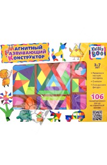 Магнитный развивающий конструктор, 106 деталей (47069) Магнитный развивающий конструктор, 106 деталей (47069)