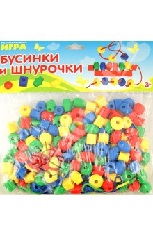 Развивающая игра-шнуровка "Бусинки и шнурочки" (6024) Развивающая игра-шнуровка "Бусинки и шнурочки" (6024)