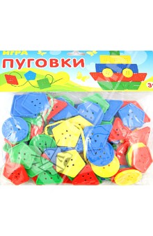 Развивающая игра-шнуровка "Пуговки" (6009) Развивающая игра-шнуровка "Пуговки" (6009)