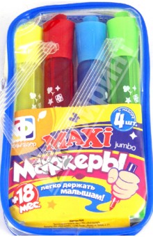 Maxi маркеры "Jumbo". 4 шт. (710001) Maxi маркеры "Jumbo". 4 шт. (710001)
