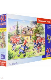 Puzzle, 40 элементов, MAXI "Пожарные" (В-040025) Puzzle, 40 элементов, MAXI "Пожарные" (В-040025)