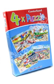 Puzzle-30*40*50*60 "Транспорт" (4 в 1) (В-04164-NEW) Puzzle-30*40*50*60 "Транспорт" (4 в 1) (В-04164-NEW)