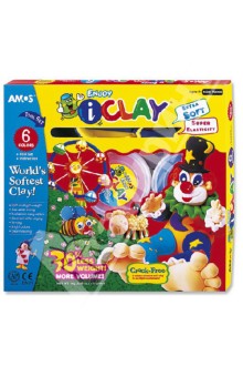 Масса для лепки, 6 цветов (23435) Масса для лепки, 6 цветов (23435)
