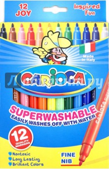 Фломастеры CARIOCA JOY 12 цветов (40614) Фломастеры CARIOCA JOY 12 цветов (40614)