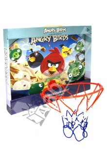 Баскетбольный щит "Angry Birds" в комплекте с мячом и насосом (Т56173) Баскетбольный щит "Angry Birds" в комплекте с мячом и насосом (Т56173)