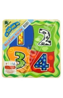 Пазл "Цифры 1234" 15*15*8 см, дерево (5014GT) Пазл "Цифры 1234" 15*15*8 см, дерево (5014GT)