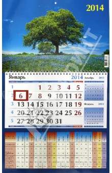 Календарь на 2014 год "Ясная поляна". Квартальный (14 0004) Календарь на 2014 год "Ясная поляна". Квартальный (14 0004)
