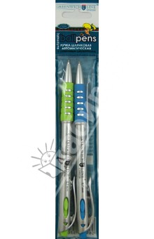 Набор ручек шариковых автоматических 2 штуки, синие, 0,7мм (GL577S-2set) Набор ручек шариковых автоматических 2 штуки, синие, 0,7мм (GL577S-2set)