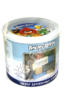 Набор деревянных кубиков "Angry Birds" в банке. 50 штук. (Т56246) Набор деревянных кубиков "Angry Birds" в банке. 50 штук. (Т56246)