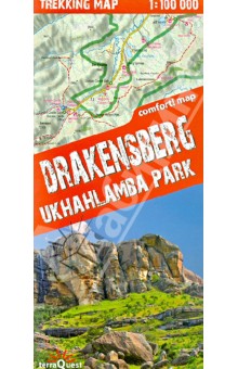 Драконовы горы. ЮАР. Карта 1:100 000 trekking map
