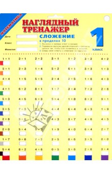 Математика. Сложение в пределах 10. 1 класс обложка книги Математика. Сложение в пределах 10. 1 класс обложка книги