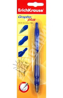 Ручка шариковая автоматическая синяя "Grapho Plus" (141107) Ручка шариковая автоматическая синяя "Grapho Plus" (141107)