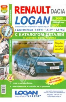 Автомобили Renaut/Dacia (с 2005 г., рестайлинг 2010 г.) Эксплуатация, обслуживание, ремонт. Каталог