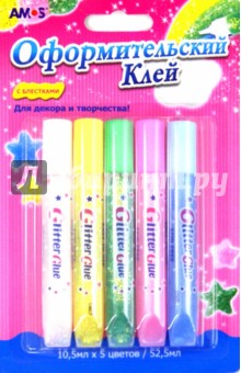 Оформительский клей с блестками (5 цветов) (22635) Оформительский клей с блестками (5 цветов) (22635)