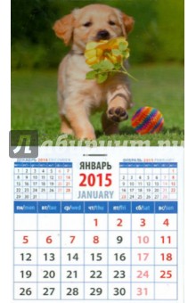 Календарь магнитный на 2015 год "Забавный щенок" (20522) Календарь магнитный на 2015 год "Забавный щенок" (20522)