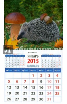 Календарь магнитный на 2015 год "Ежик с грибами" (20524) Календарь магнитный на 2015 год "Ежик с грибами" (20524)