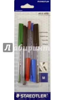 Шариковая ручка "Stick" (0,5 мм, 5 штук) (430M) Шариковая ручка "Stick" (0,5 мм, 5 штук) (430M)