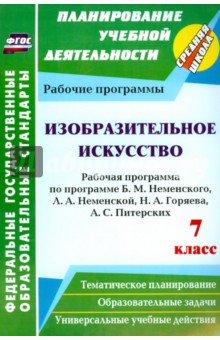 рабочая программа по изо 7 класс учебник питерских