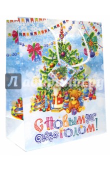 Пакет бумажный новогодний (26х33х13 см) (35200) Пакет бумажный новогодний (26х33х13 см) (35200)