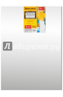 Холсты грунтованные на подрамнике набор 5 штук (190650) Холсты грунтованные на подрамнике набор 5 штук (190650)