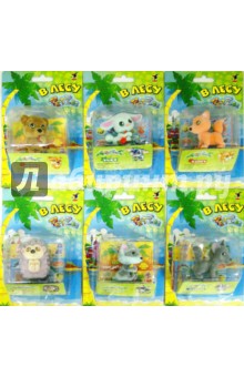 Набор игрушек "PetZoo". В лесу (КОМПЛЕКТ) (PTZ-003) Набор игрушек "PetZoo". В лесу (КОМПЛЕКТ) (PTZ-003)