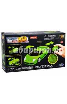 3D пазл Lamborgini матовый салатовый (57064) 3D пазл Lamborgini матовый салатовый (57064)