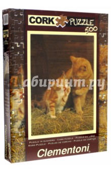 Пазл-500. Кошка с котенком. Пробковый (30205) Пазл-500. Кошка с котенком. Пробковый (30205)