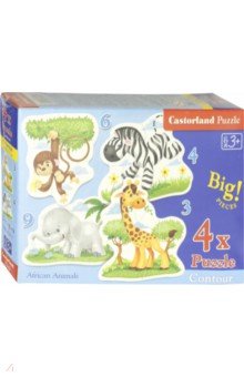 Puzzle-3х4х6х9 "Африканские животные" (В-005017) Puzzle-3х4х6х9 "Африканские животные" (В-005017)