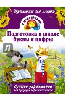 Подготовка к школе, буквы и цифры обложка книги Подготовка к школе, буквы и цифры обложка книги