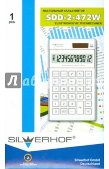Калькулятор настольный. 12 разрядов. SDD-2-472W (601024-09) Калькулятор настольный. 12 разрядов. SDD-2-472W (601024-09)