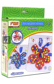 Мозаика из теста "Цветики" (84 г) (95178) Мозаика из теста "Цветики" (84 г) (95178)