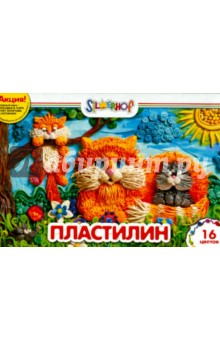 Пластилин, 16 цветов, 320г ЮБИЛЕЙНАЯ КОЛЛЕКЦИЯ (956139-16) Пластилин, 16 цветов, 320г ЮБИЛЕЙНАЯ КОЛЛЕКЦИЯ (956139-16)