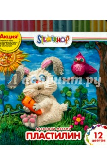 Пластилин восковой мягкий, 12 цветов ЮБИЛЕЙНАЯ КОЛЛЕКЦИЯ (956140-12) Пластилин восковой мягкий, 12 цветов ЮБИЛЕЙНАЯ КОЛЛЕКЦИЯ (956140-12)