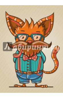 Блокнот для записей "Кот-хипстер", А6 Блокнот для записей "Кот-хипстер", А6