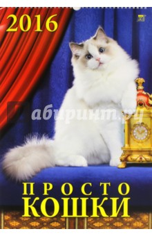 Календарь настенный на 2016 год "Просто кошки" (12610) Календарь настенный на 2016 год "Просто кошки" (12610)