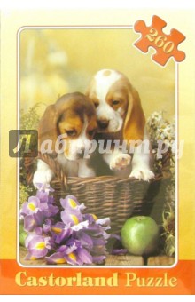 Puzzle-260.В-26487.Два щенка Puzzle-260.В-26487.Два щенка