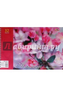 Альбом для рисования 32 листа, гребень "Вишня" (С0680-22) Альбом для рисования 32 листа, гребень "Вишня" (С0680-22)