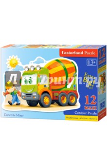 Puzzle-12 MAXI "Бетономешалка" (В-120086) Puzzle-12 MAXI "Бетономешалка" (В-120086)