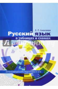 Русский язык в таблицах и схемах. Интенсивный курс подготовки к ЕГЭ - Елена Алексеева