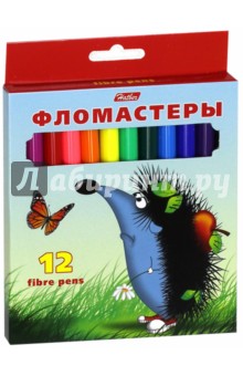 Фломастеры "Ёжики" (12 цветов) (BFk_12300) Фломастеры "Ёжики" (12 цветов) (BFk_12300)