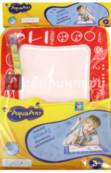Коврик AquaArt для рисования водой (моноцветный, красный) (Т59439)