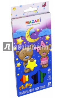 Карандаши "Fluffy" (12 цветов) (М-6138-12) Карандаши "Fluffy" (12 цветов) (М-6138-12)