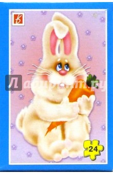Пазл-24/Зайка с морковкой